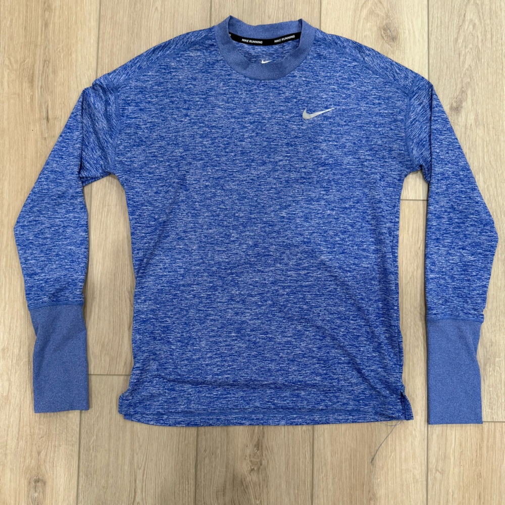 NIKE NWOT Women’s Dri-Fit Blue Long Sleeve Shirt with Thumbholes Size XS